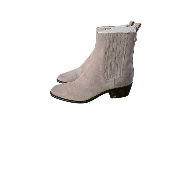 Sam Edelman Womens Bronson Putty Suede Chelsea Boots Shoes 7.5 Medium - Picture 5 of 8